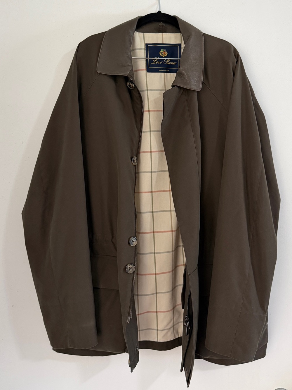 Loro Piana Horsey Leather Jacket